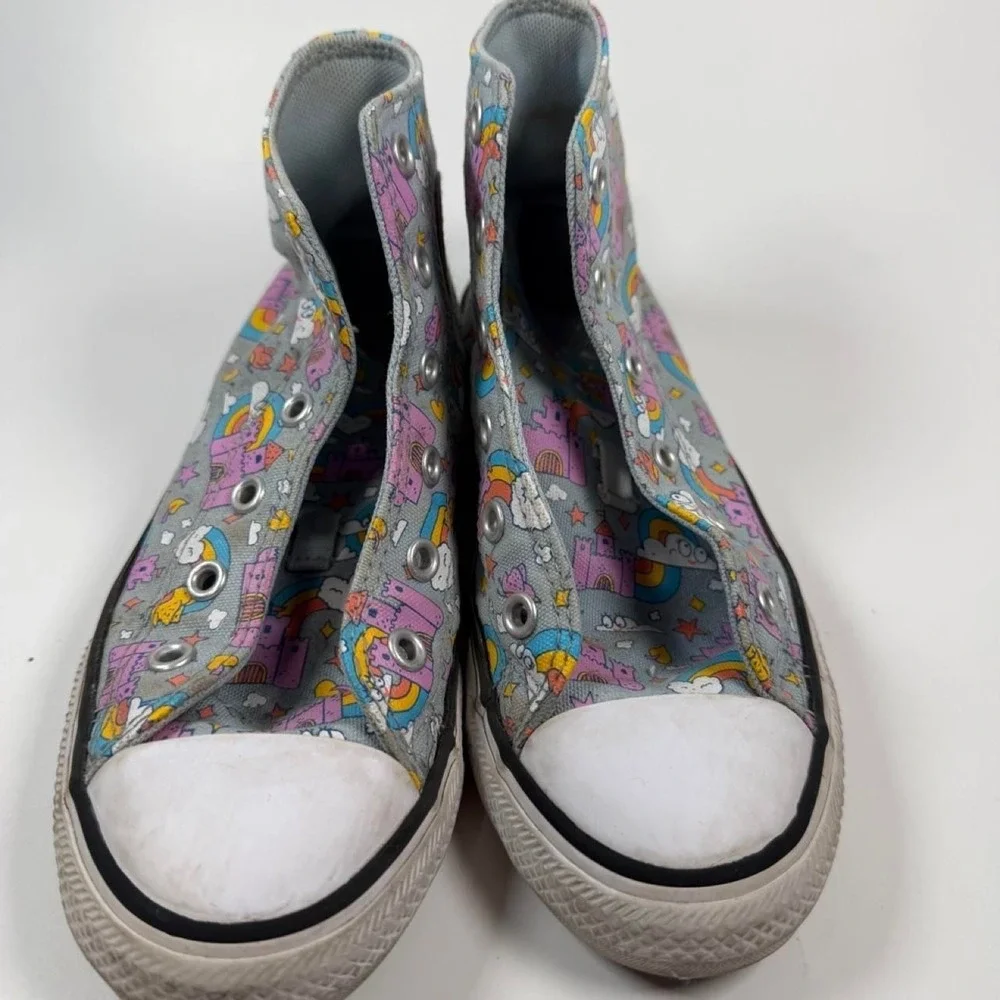 Converse Chuck Taylor All Star Hightop Rainbow Castles Shoes Size Youth 1